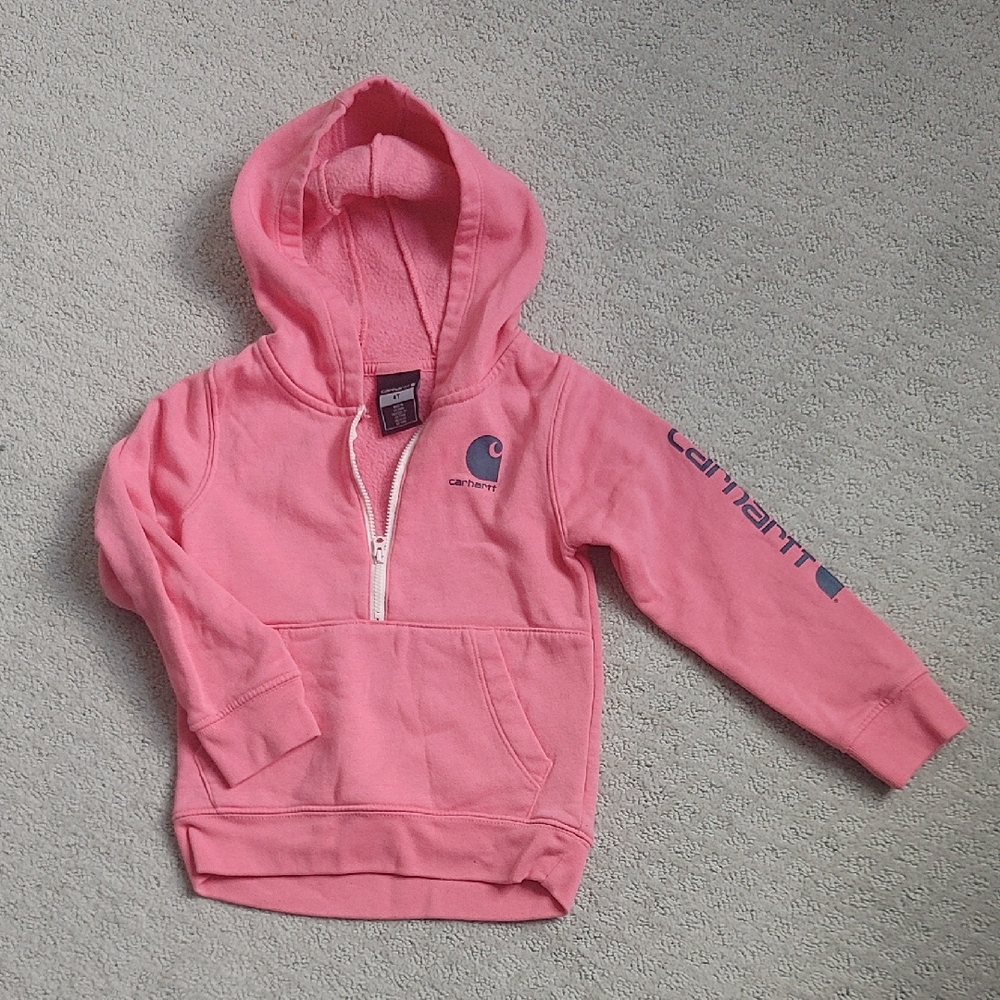 Carhartt Pink Kids' Hooded Pullover 4T Sweatshirt